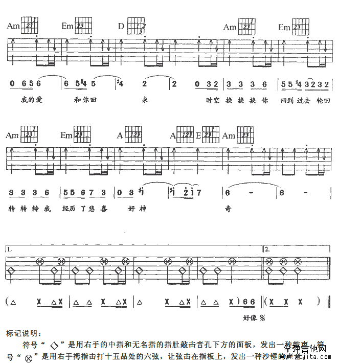 神奇吉他谱