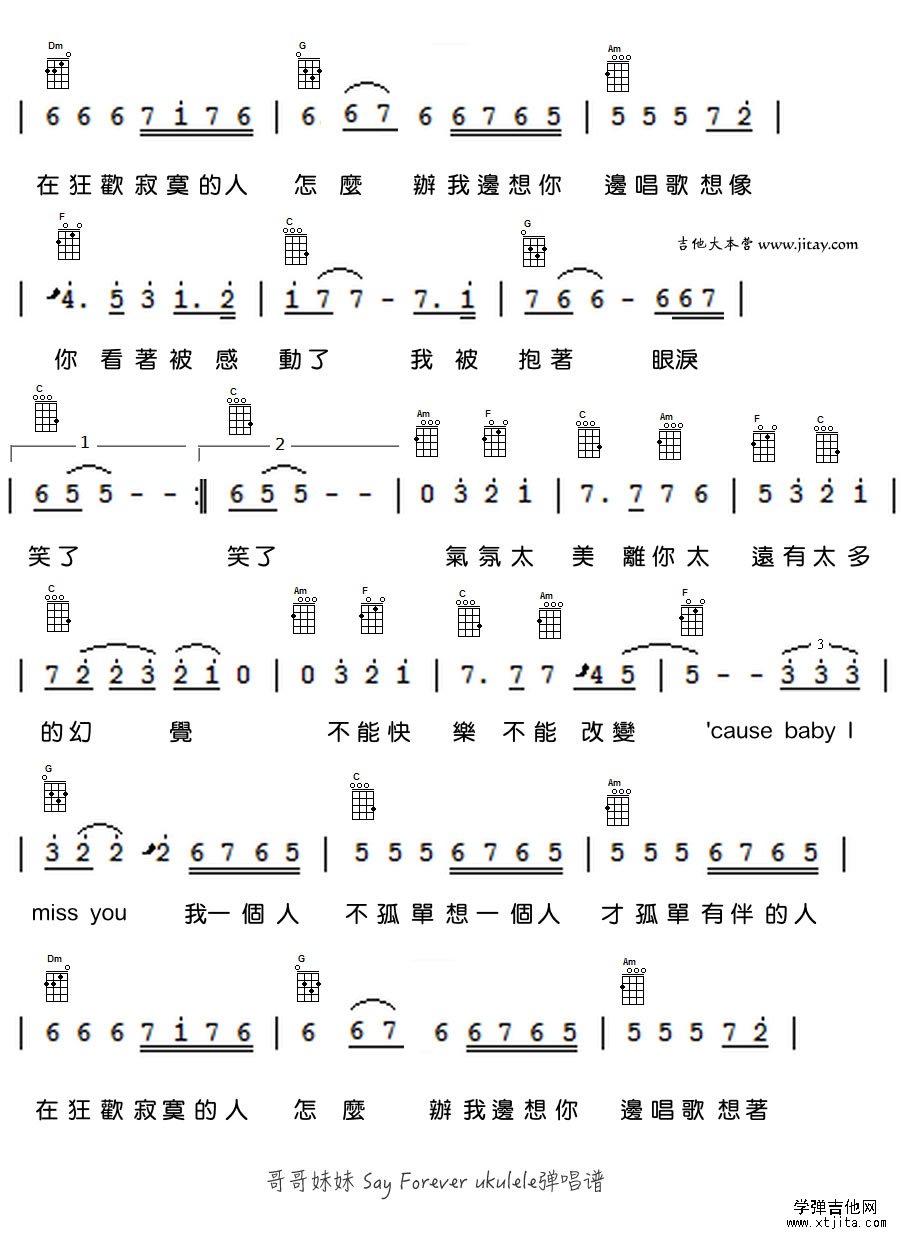 Say Forever ukulele��